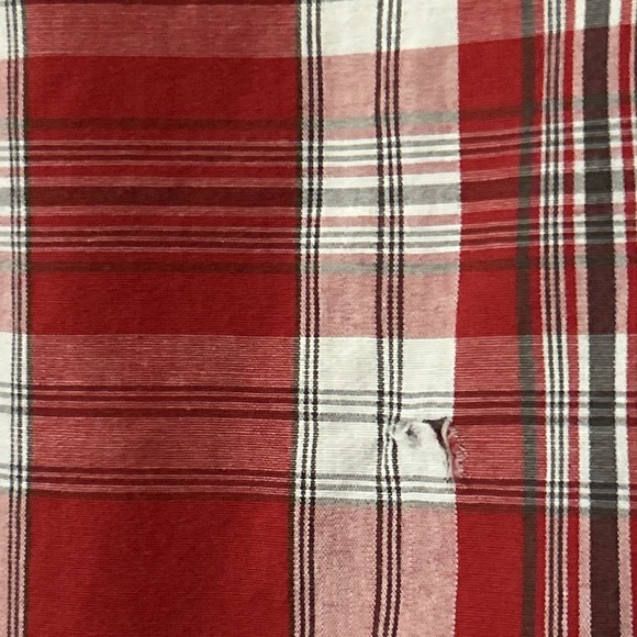Lucky 13 Ride Culture Plaid Red Button Up Short Sleeve Shirt 2XL Dead Man's Hand - Picture 7 of 16